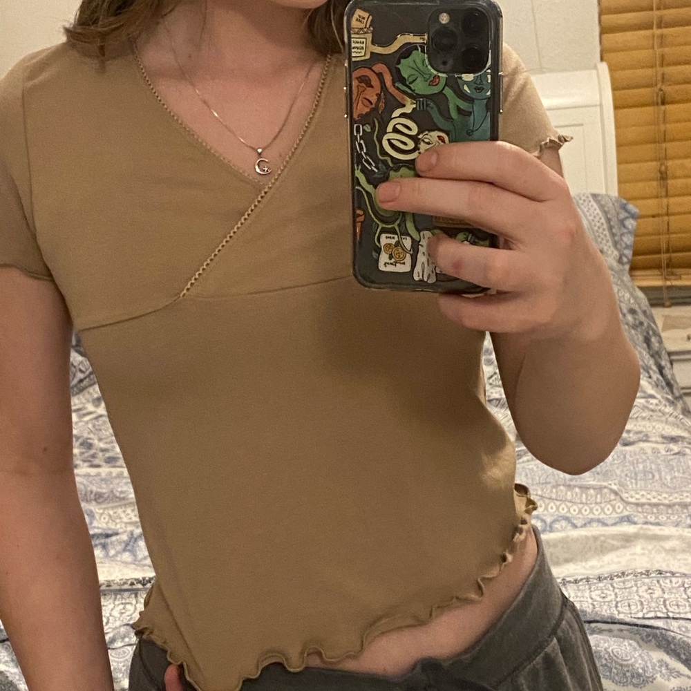Light brown top